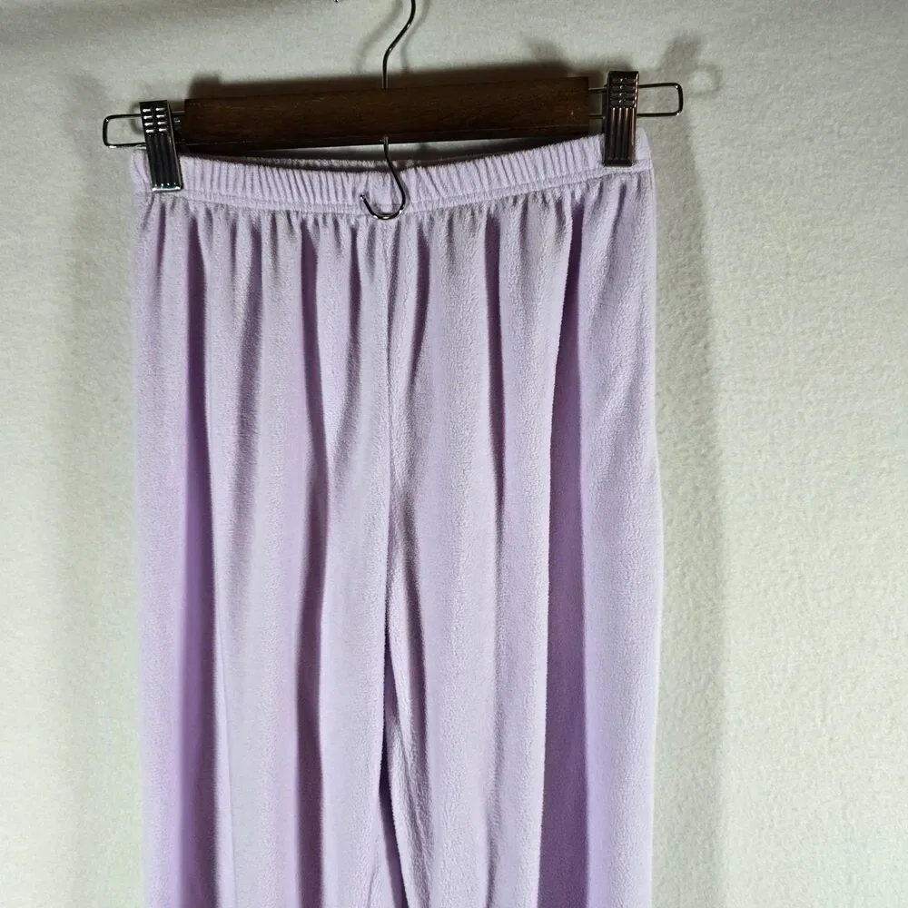 Girls Purple Unicorn Pajamas Sweatshirt & Heart Pants Sleep Set Size 10/12